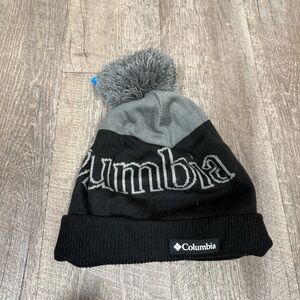 Columbia Black and Gray Beanie